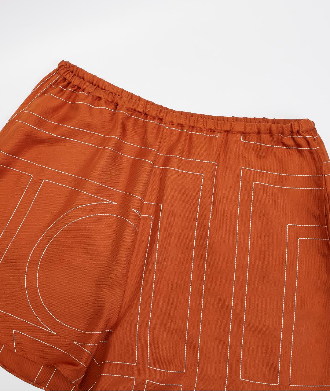 TOTEME Оранжевый шелковый костюм с брюками, фото 3