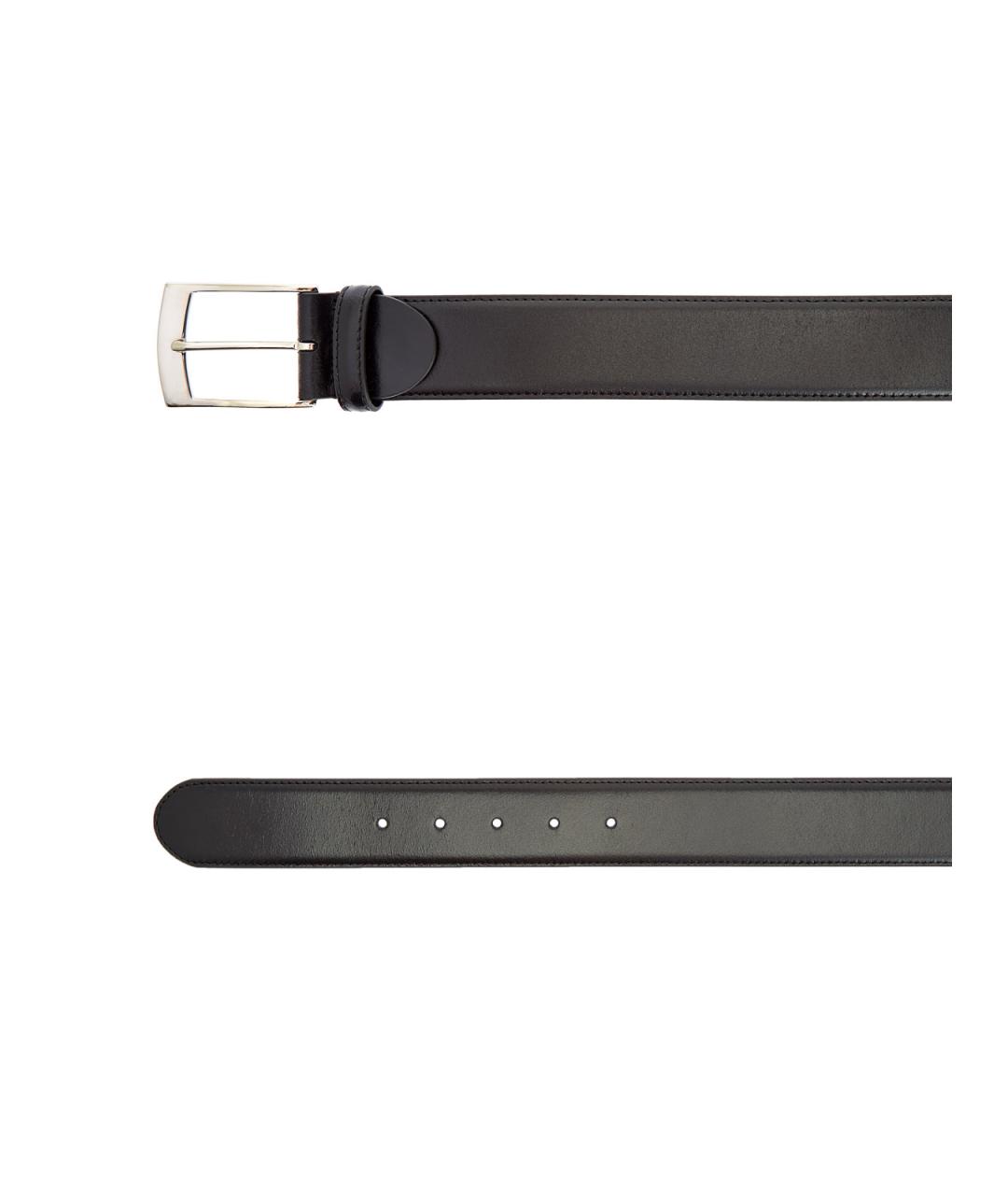 CANALI Черный кожаный ремень, фото 2