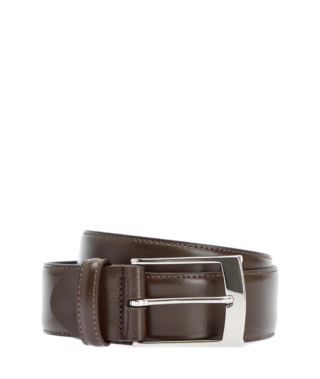 CANALI Коричневый кожаный ремень, фото 1