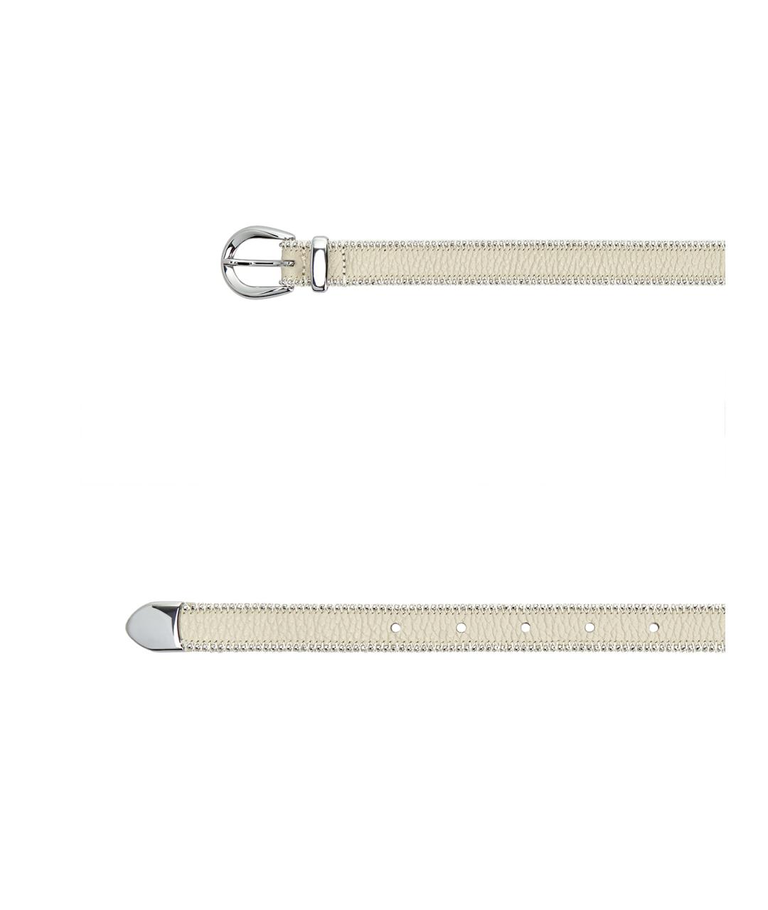 PESERICO Бежевый кожаный ремень, фото 3