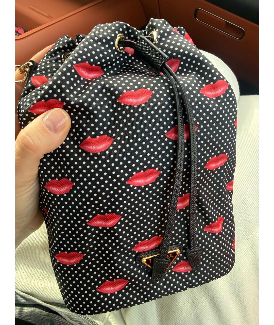 PRADA Черный тканевый рюкзак, фото 6