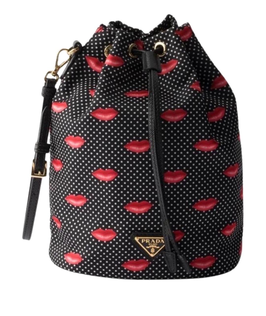 PRADA Черный тканевый рюкзак, фото 1