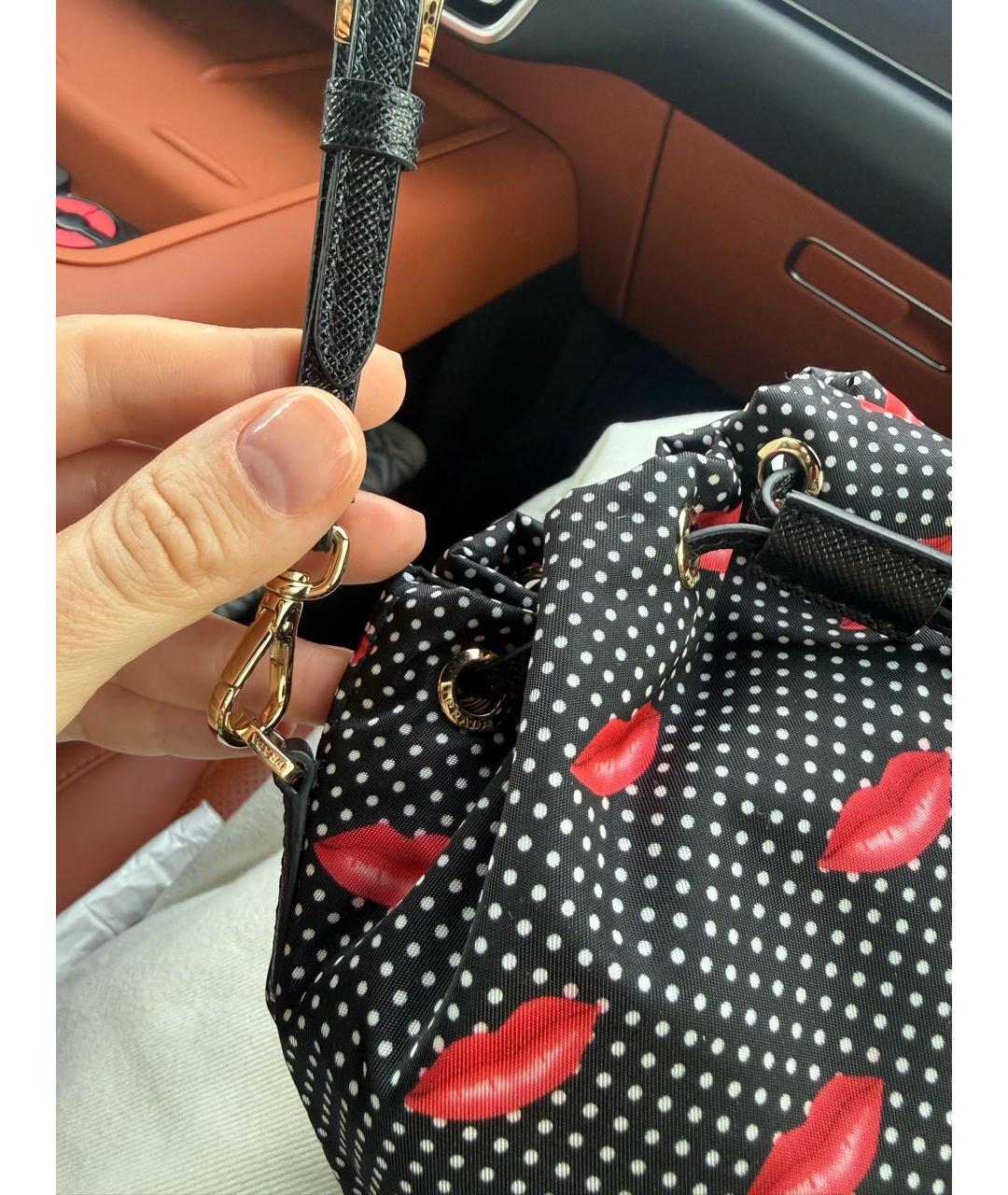 PRADA Черный тканевый рюкзак, фото 5