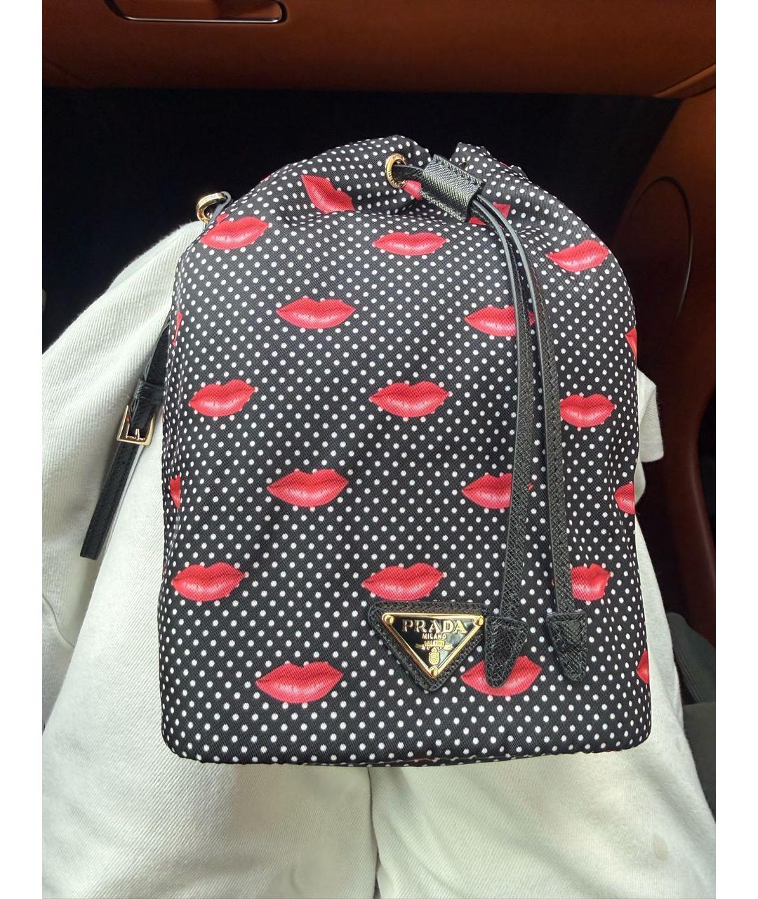 PRADA Черный тканевый рюкзак, фото 3