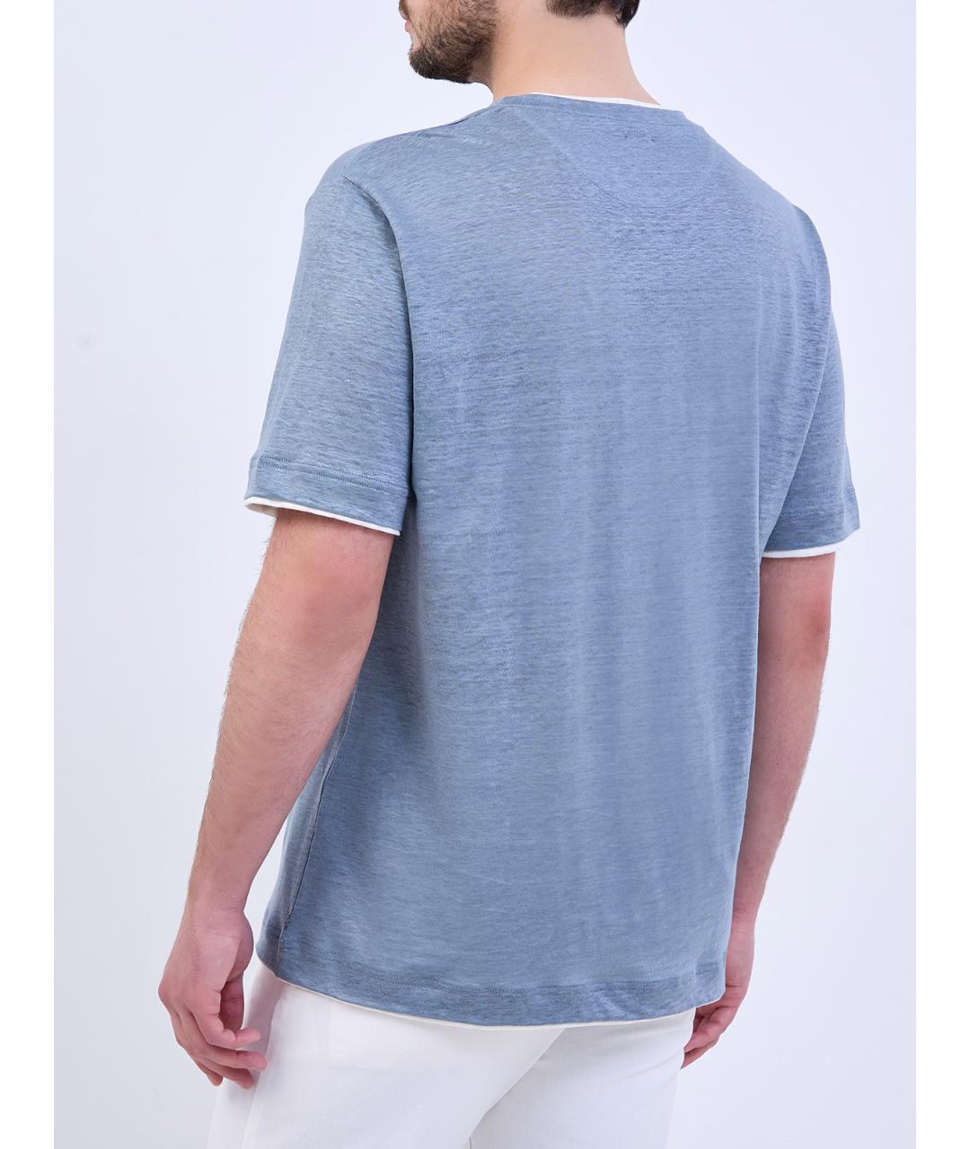 ELEVENTY Голубая футболка, фото 4