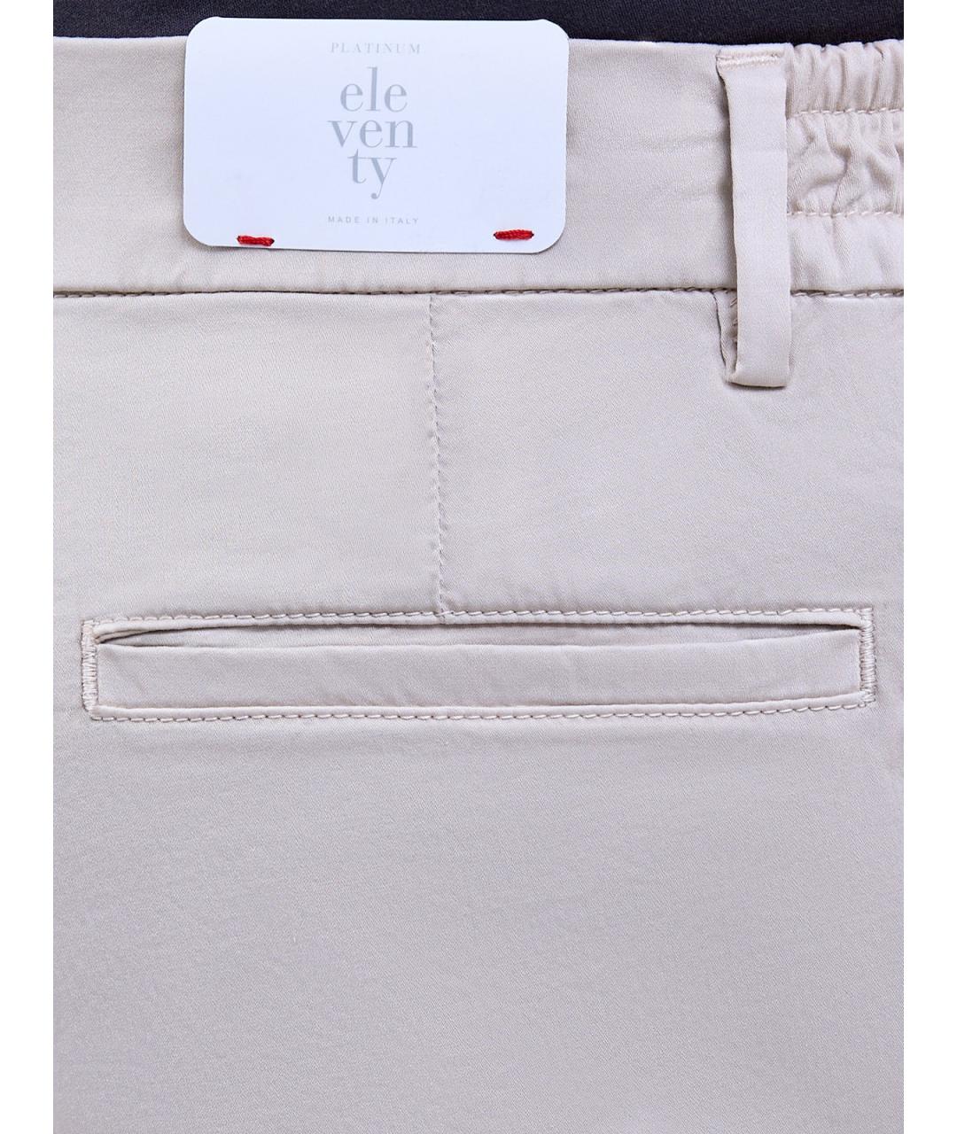 ELEVENTY Бежевые хлопковые шорты, фото 5