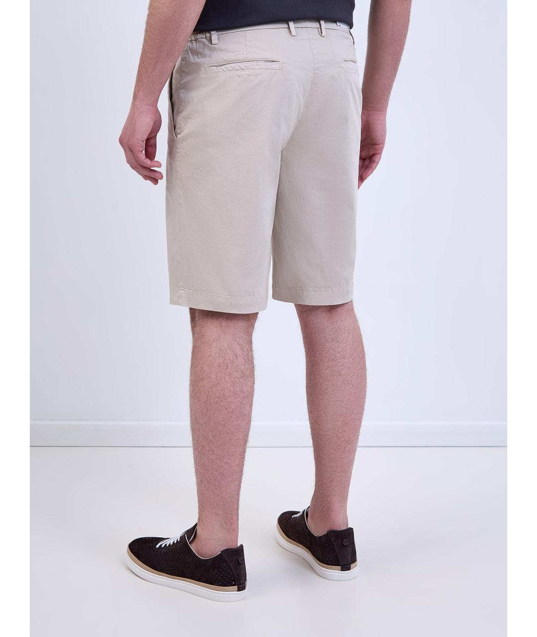 ELEVENTY Бежевые хлопковые шорты, фото 4