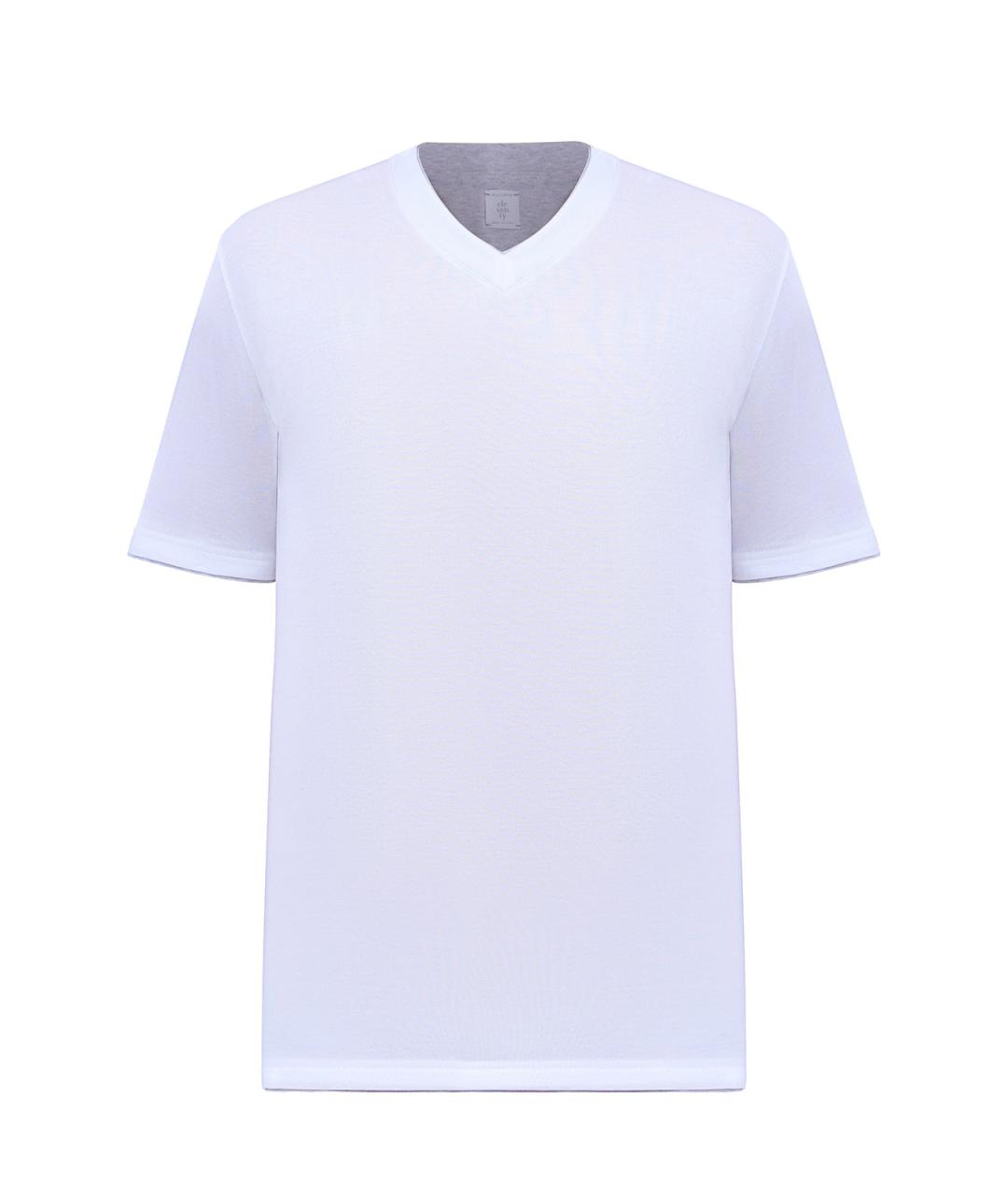 ELEVENTY Белая хлопковая футболка, фото 1