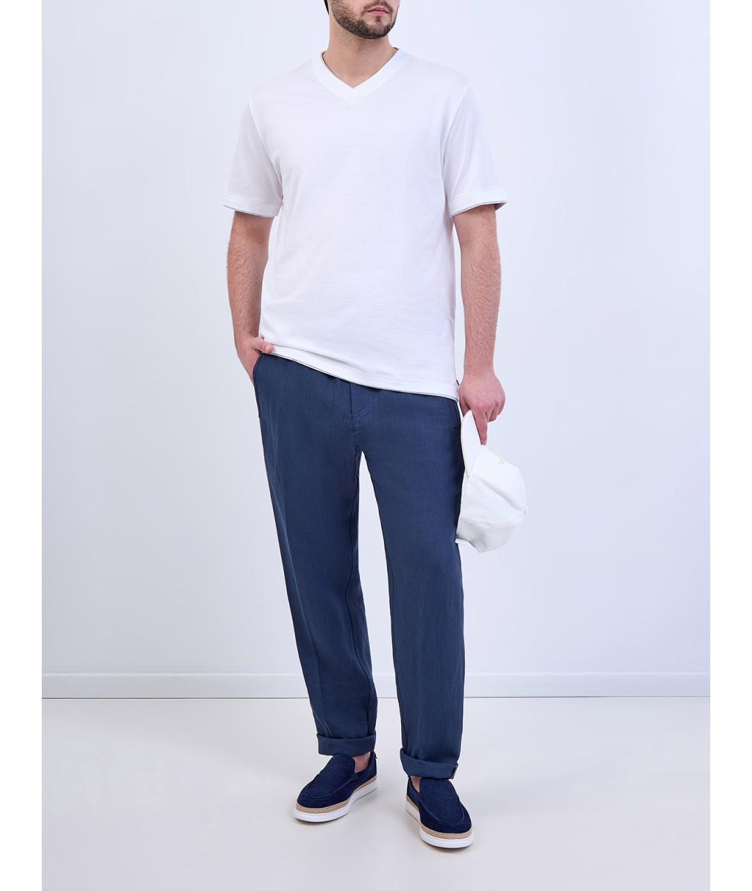 ELEVENTY Белая хлопковая футболка, фото 2