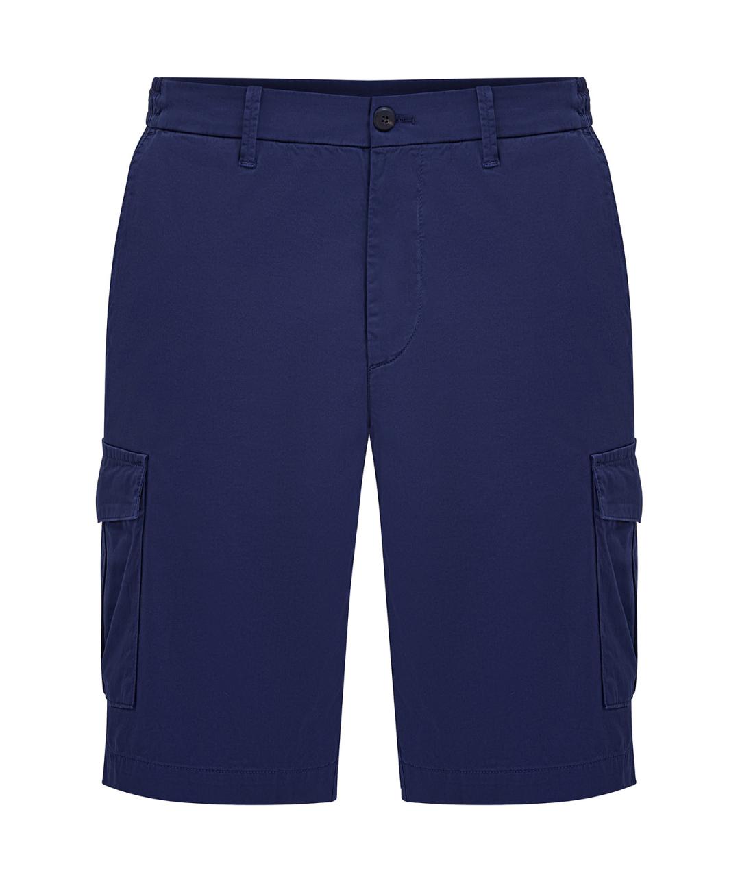 ELEVENTY Синие хлопковые шорты, фото 1