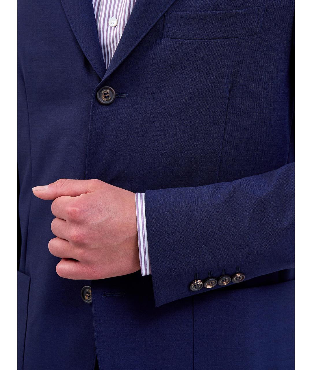 ELEVENTY Синий шерстяной пиджак, фото 5