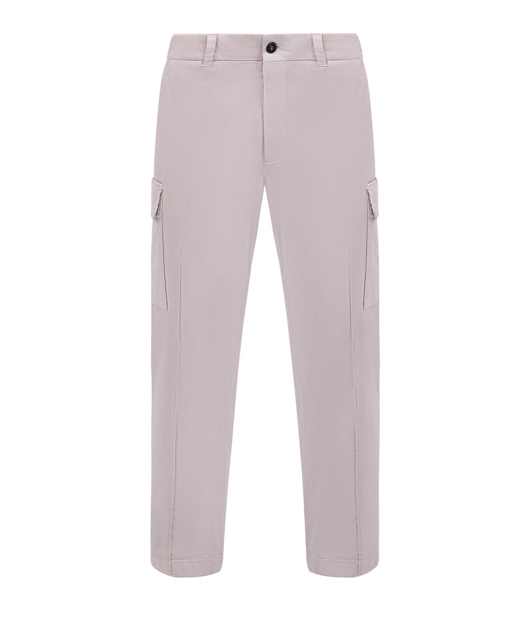 ELEVENTY Бежевые хлопковые повседневные брюки, фото 1