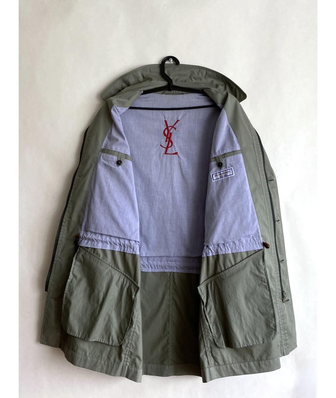 SAINT LAURENT Хлопковый тренч / плащ, фото 2