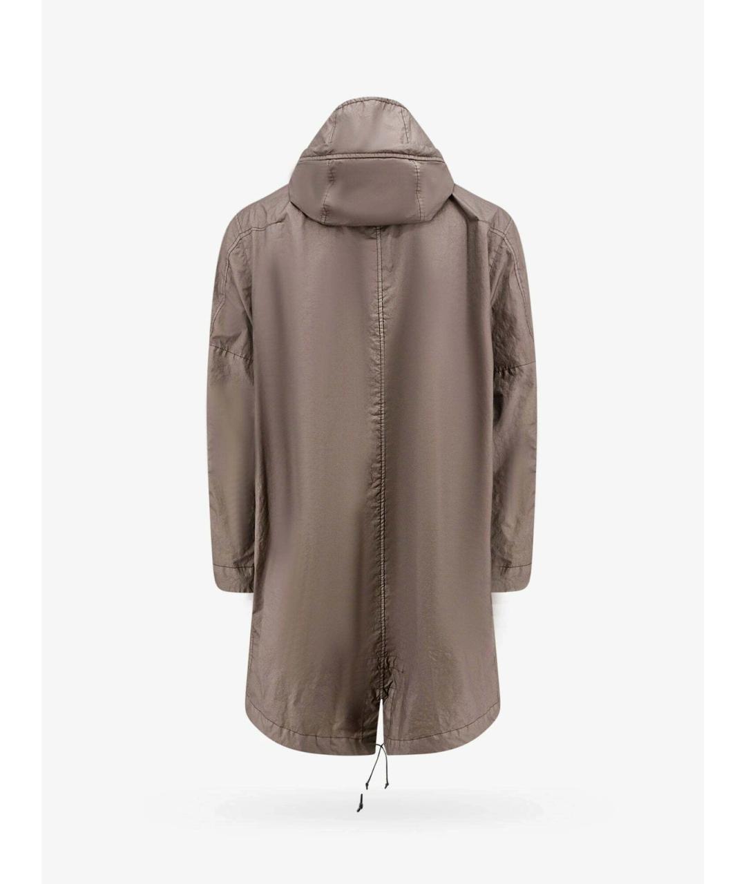 STONE ISLAND Серый полиамидовый тренч / плащ, фото 2