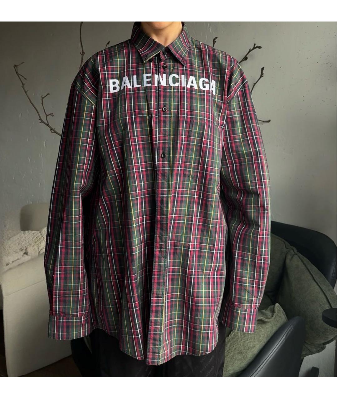 BALENCIAGA Мульти хлопковая рубашка, фото 6