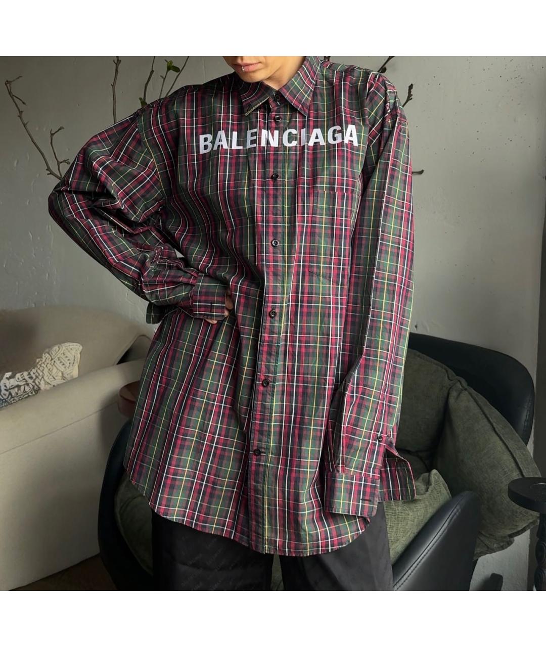 BALENCIAGA Мульти хлопковая рубашка, фото 5