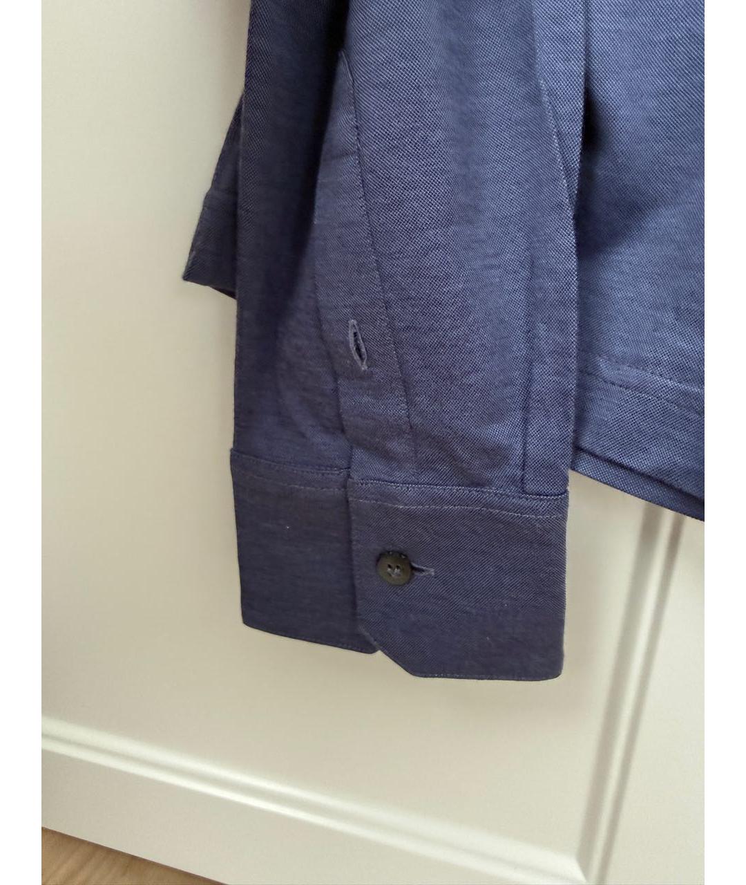 CANALI Синяя хлопковая водолазка, фото 4