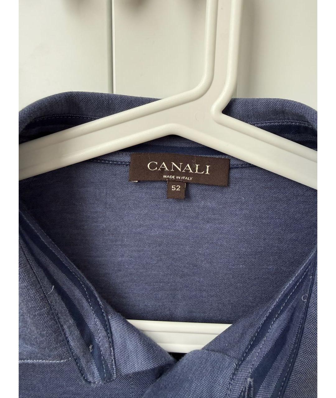 CANALI Синяя хлопковая водолазка, фото 3