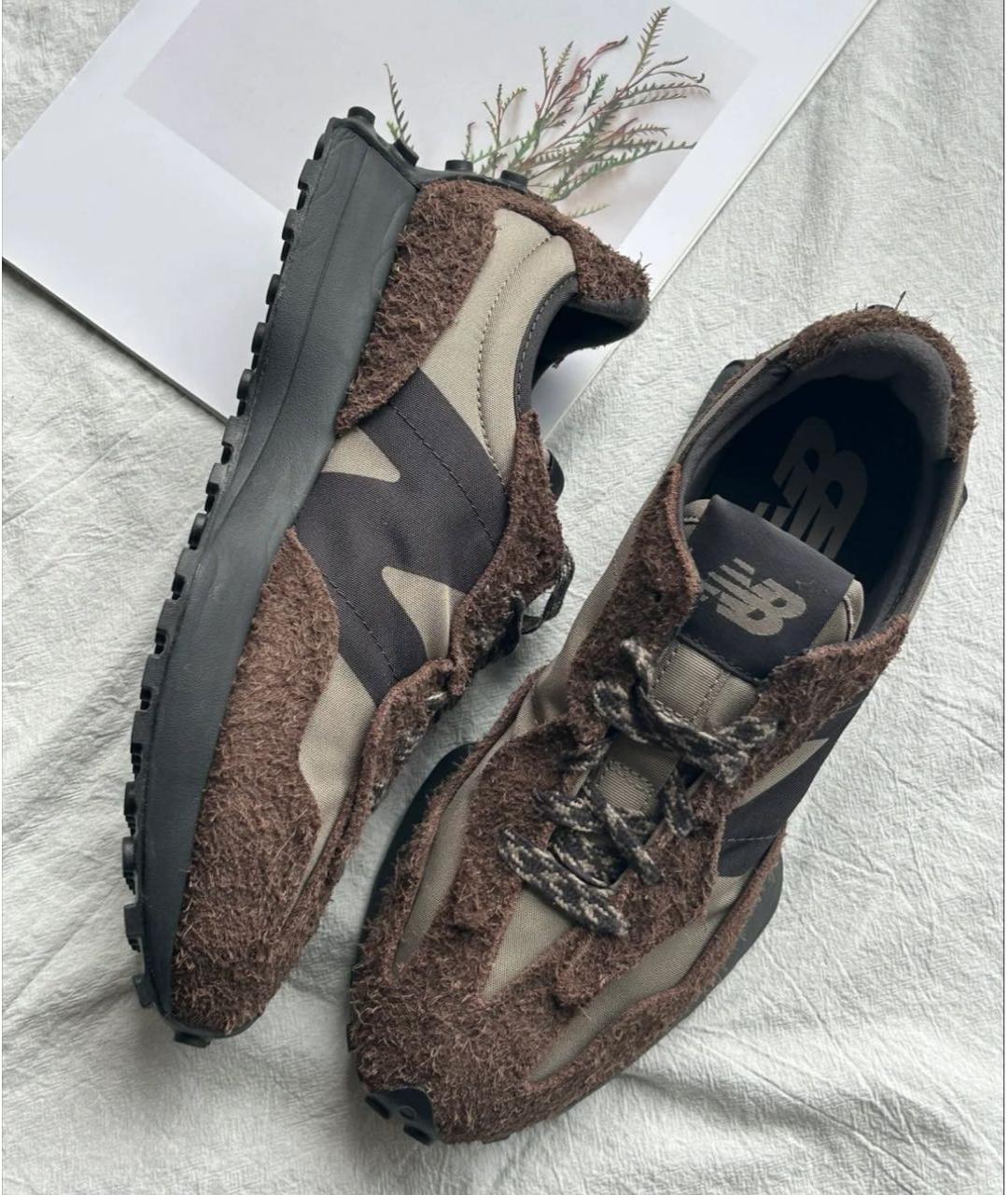 NEW BALANCE Коричневые замшевые кроссовки, фото 8