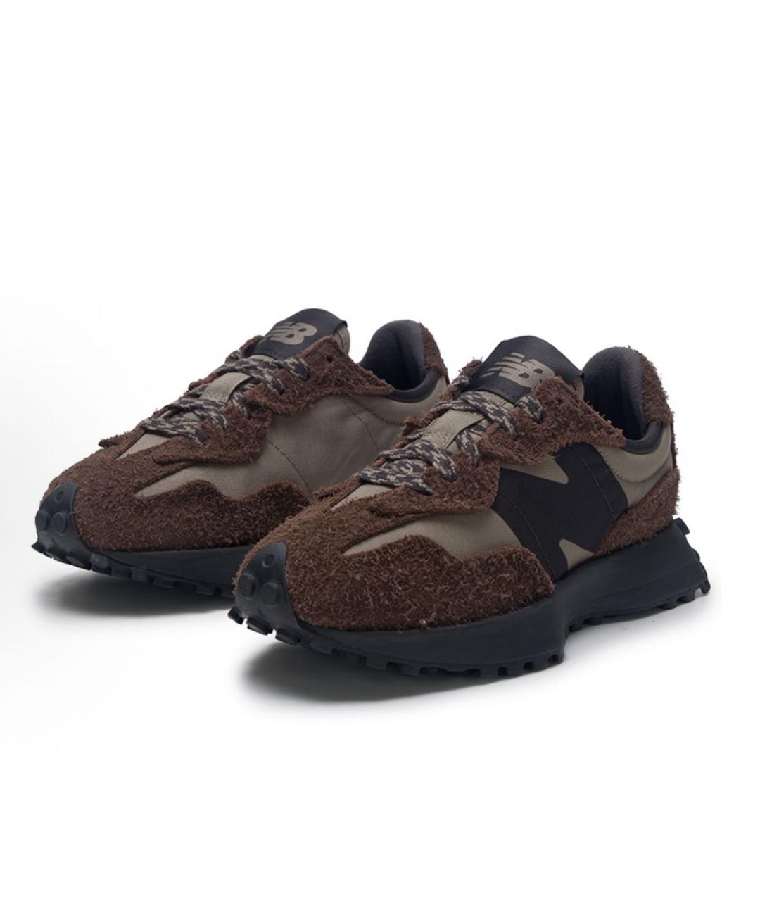 NEW BALANCE Коричневые замшевые кроссовки, фото 3