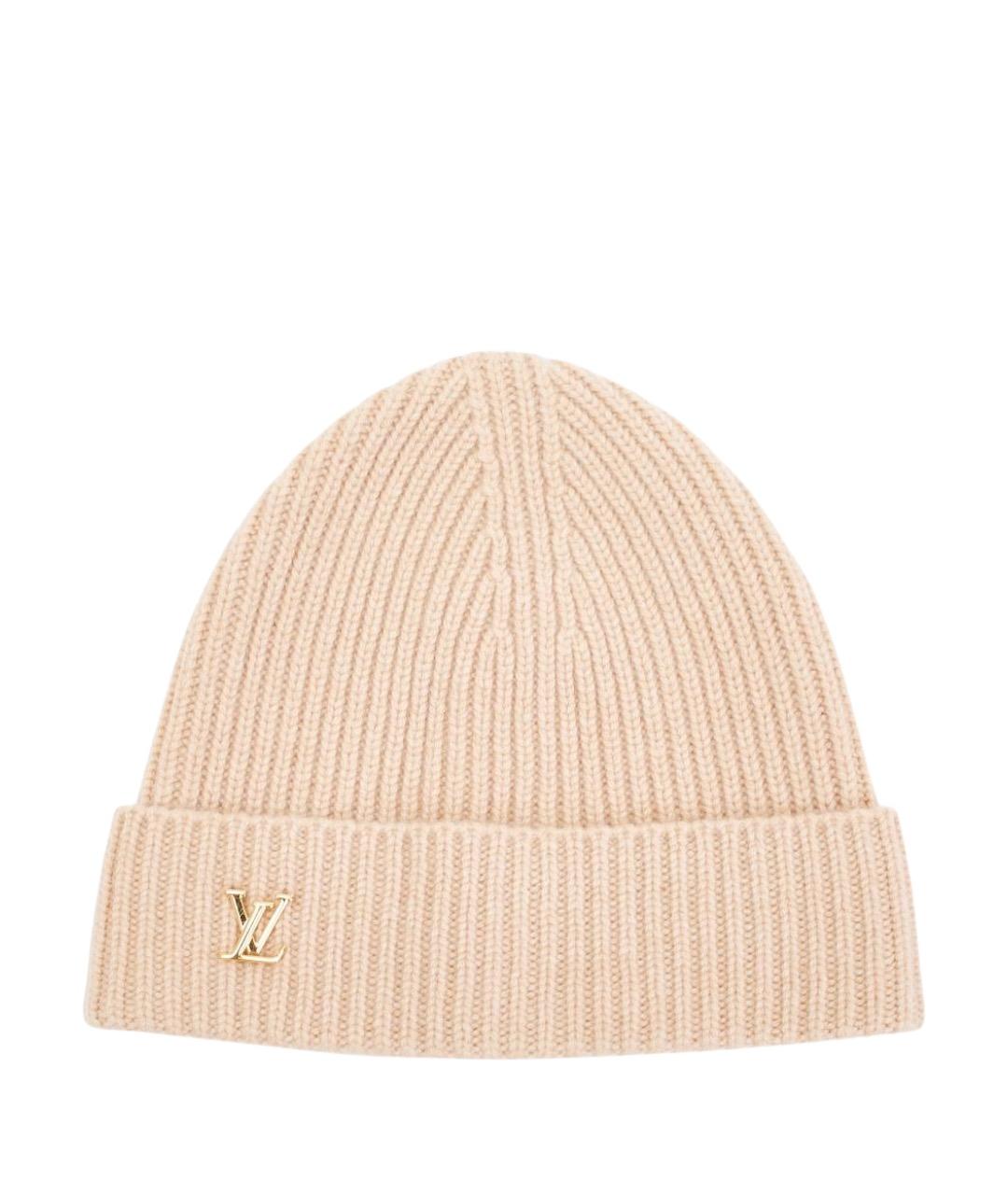 LOUIS VUITTON Бежевая кашемировая шапка, фото 1