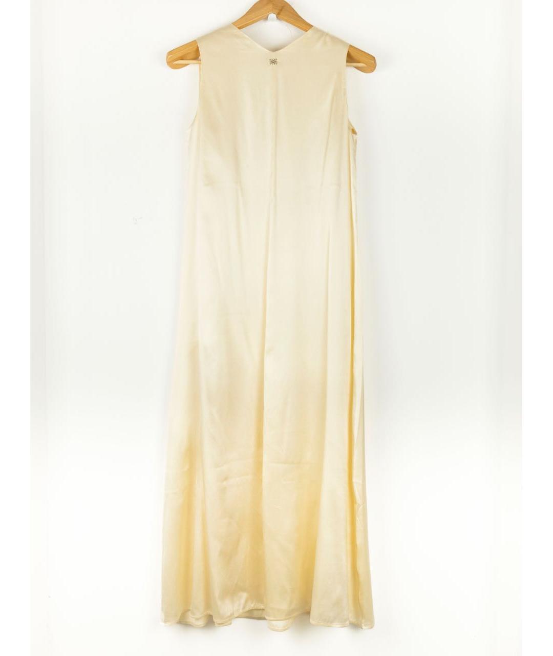 PANICALE Золотое шелковое платье, фото 2