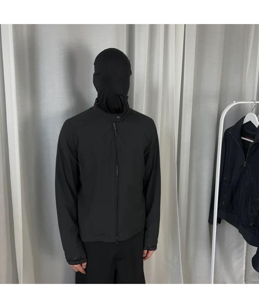 PRADA Черная полиэстеровая куртка, фото 4