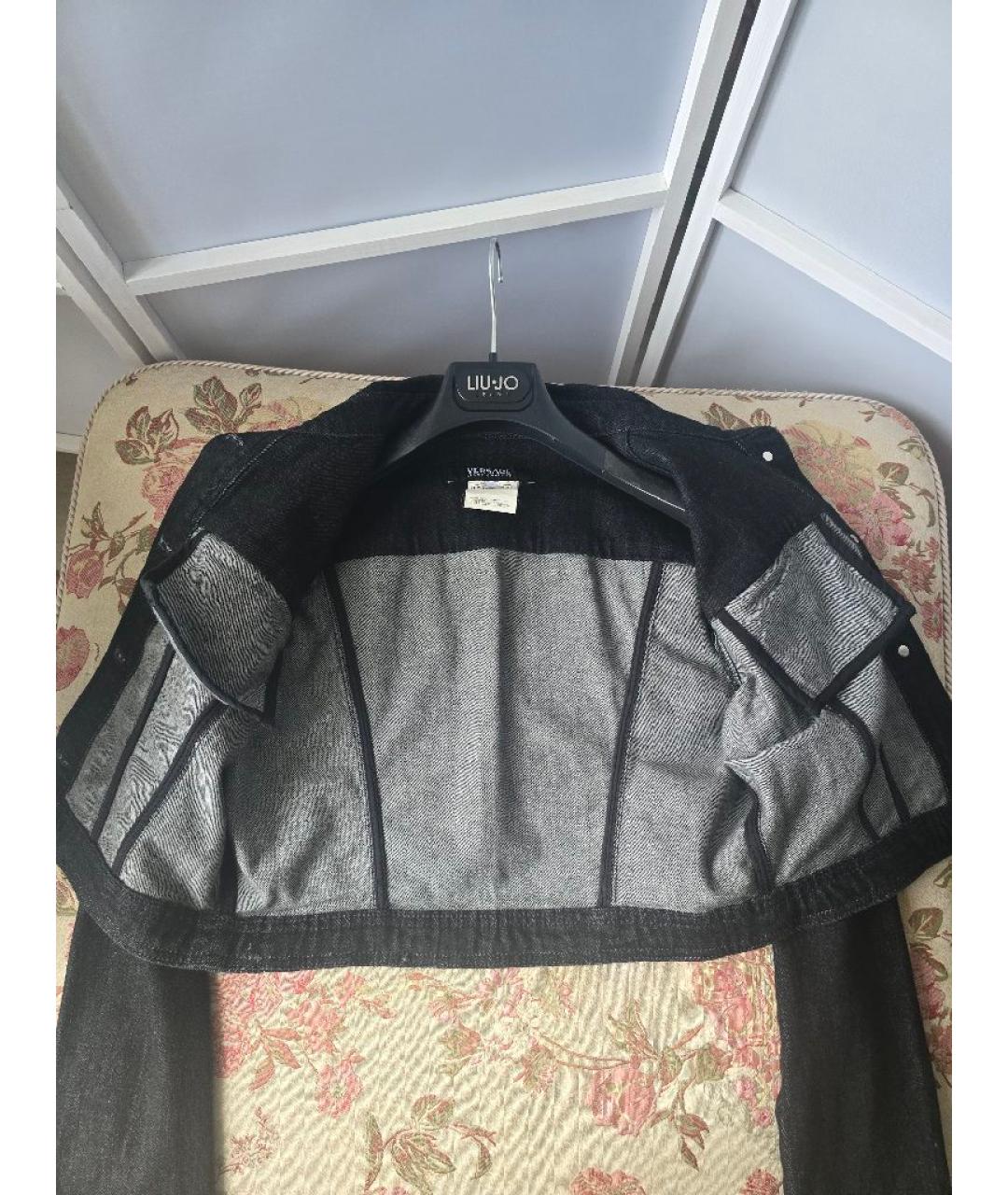 VERSACE JEANS COUTURE Черная куртка, фото 3