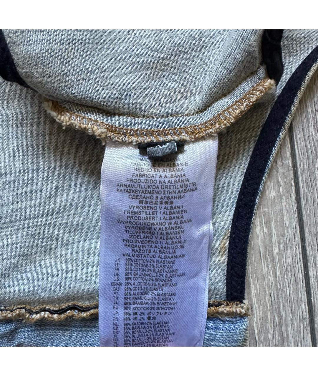 DIESEL Бежевая хлопковая майка, фото 3