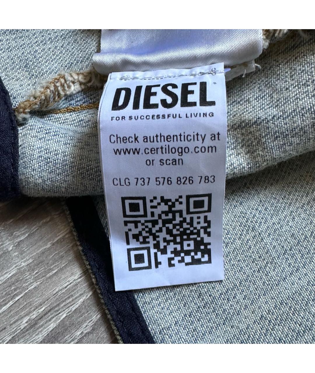 DIESEL Бежевая хлопковая майка, фото 6