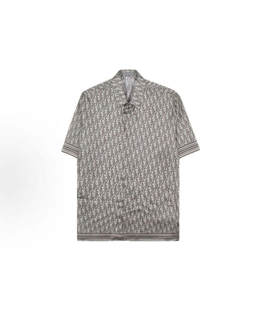 CHRISTIAN DIOR Антрацитовая шелковая классическая рубашка, фото 8