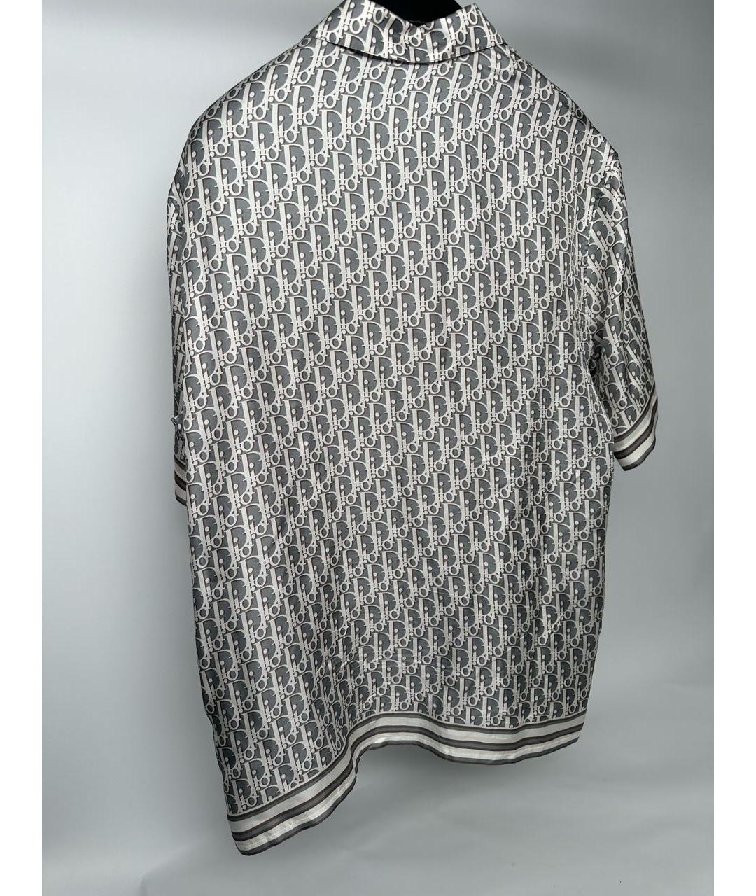 CHRISTIAN DIOR Антрацитовая шелковая классическая рубашка, фото 3