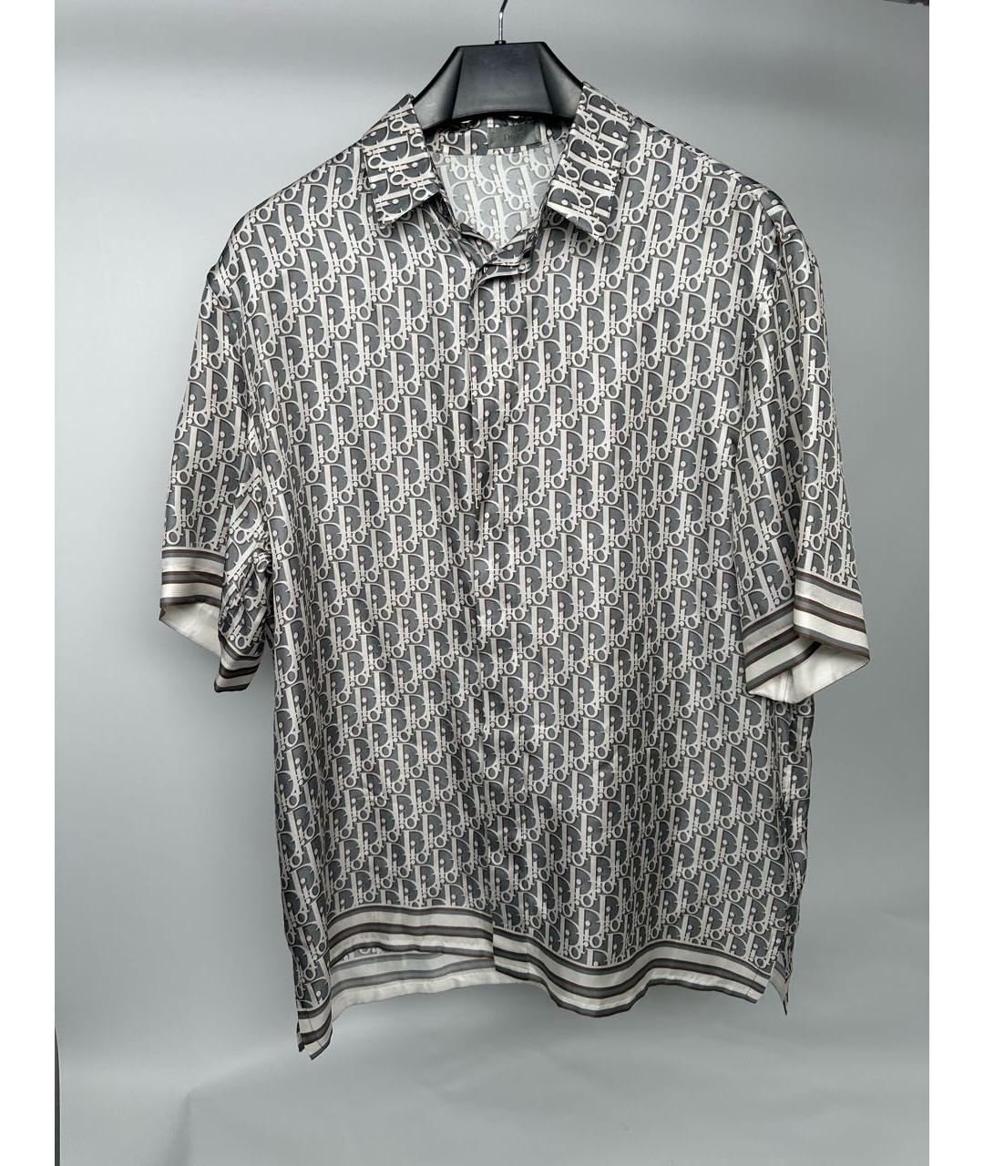 CHRISTIAN DIOR Антрацитовая шелковая классическая рубашка, фото 2