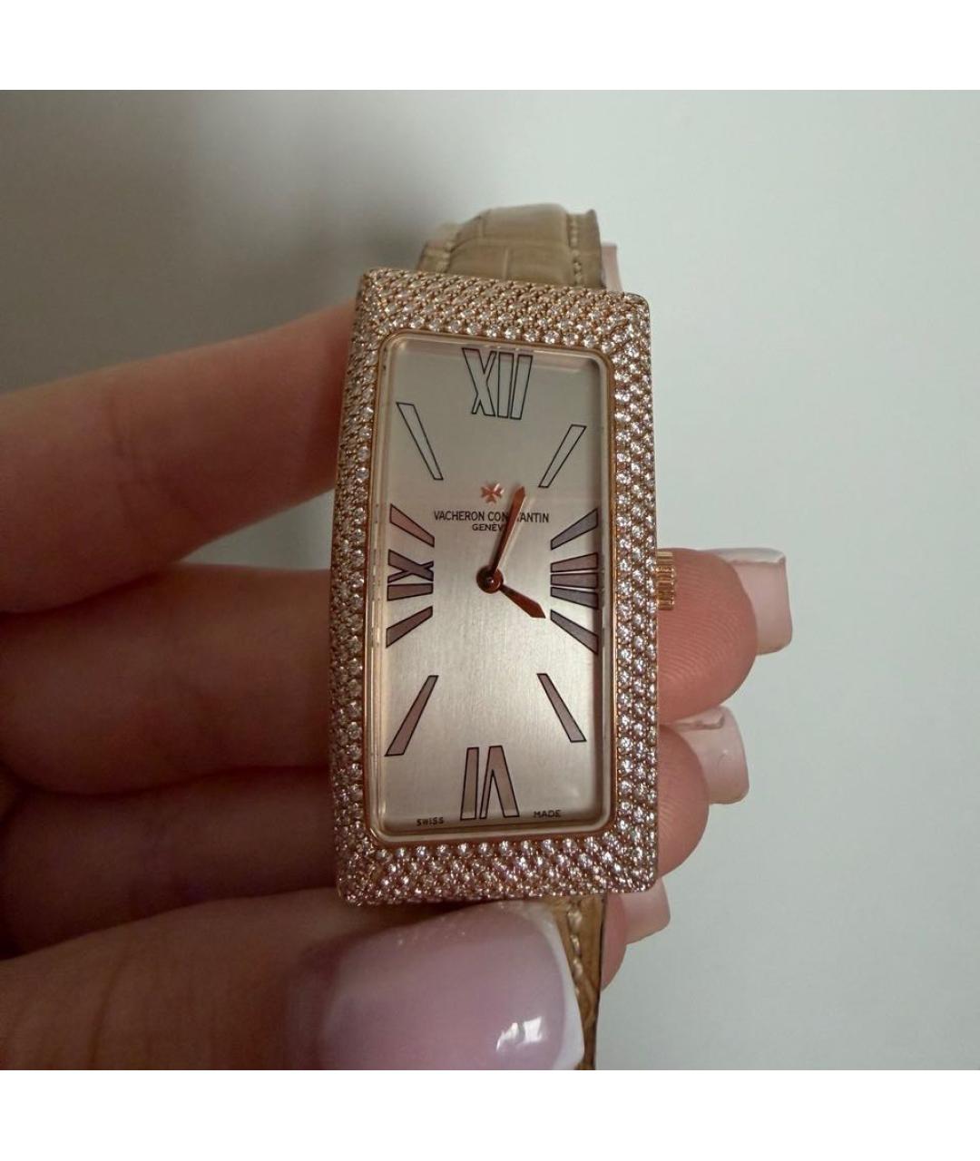 VACHERON CONSTANTIN Бежевые часы из желтого золота, фото 9