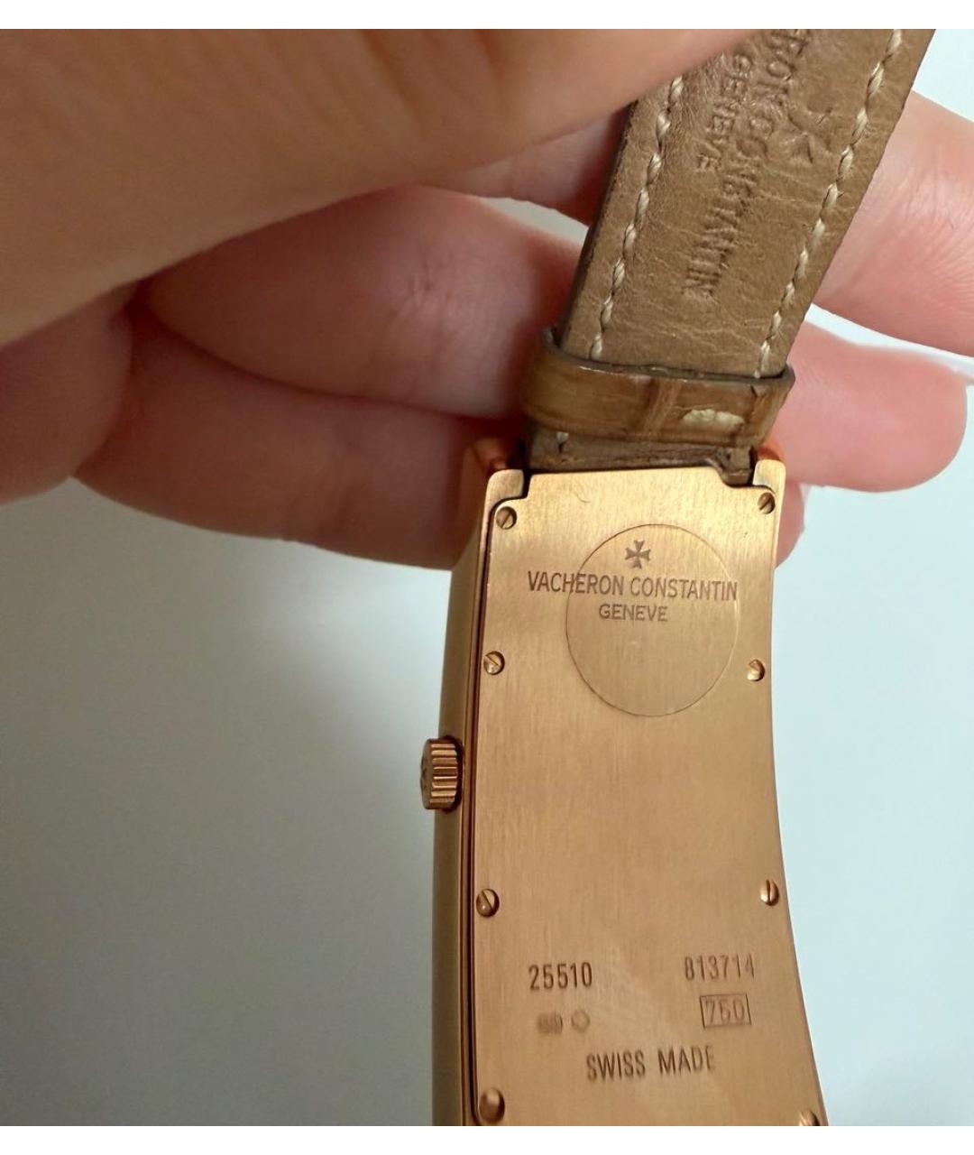 VACHERON CONSTANTIN Бежевые часы из желтого золота, фото 5