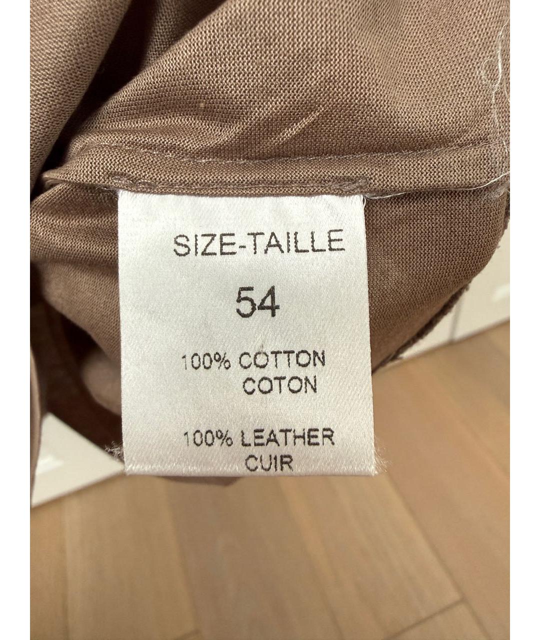 ZILLI Коричневое хлопковое поло с коротким рукавом, фото 4