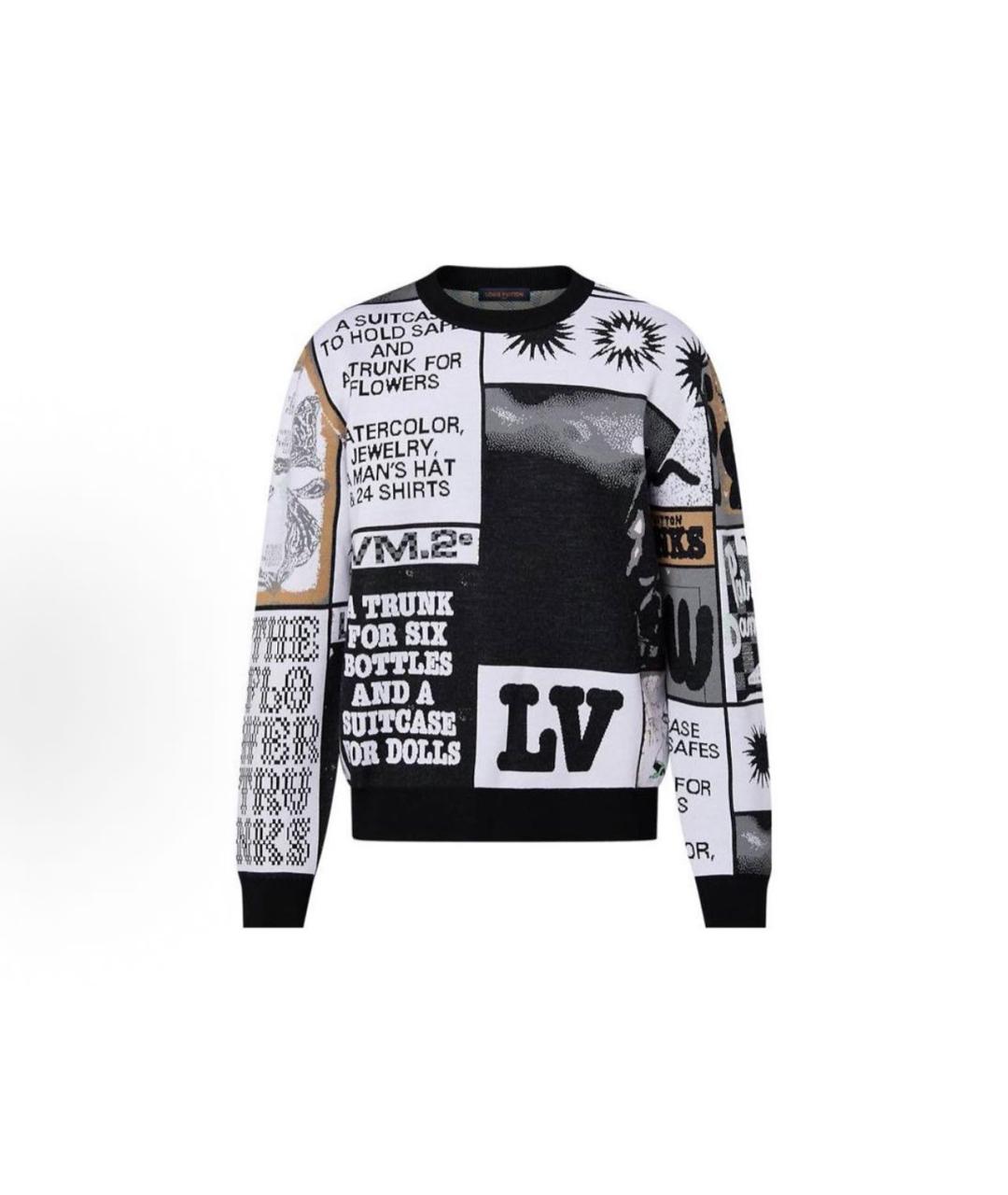 LOUIS VUITTON Мульти шерстяной джемпер / свитер, фото 7