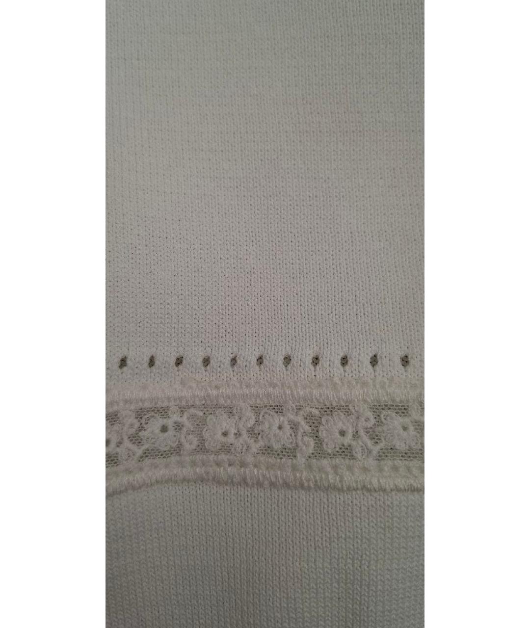 ERMANNO SCERVINO Белый полиэстеровый джемпер / свитер, фото 8