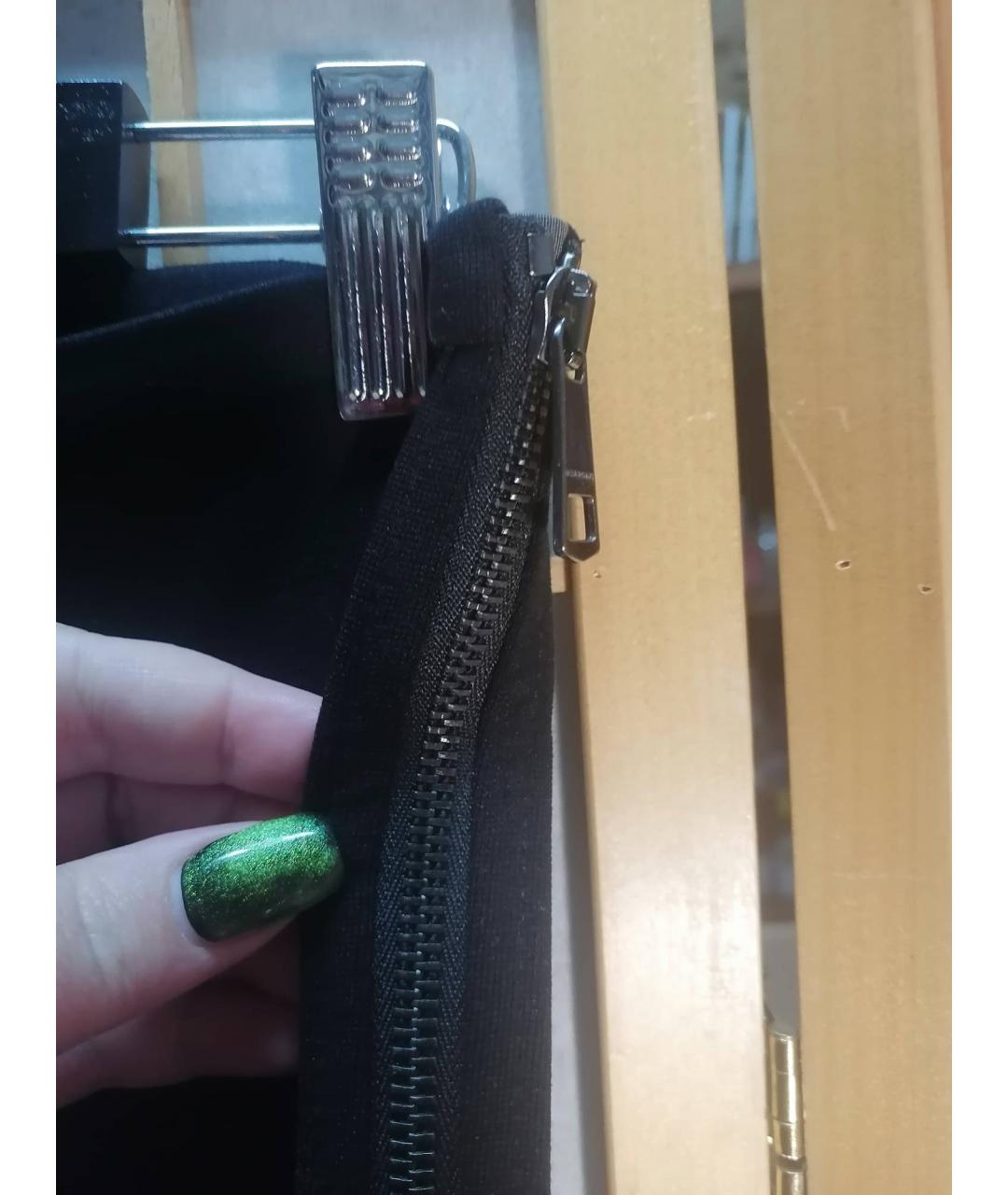 BURBERRY Черные вискозные брюки узкие, фото 4