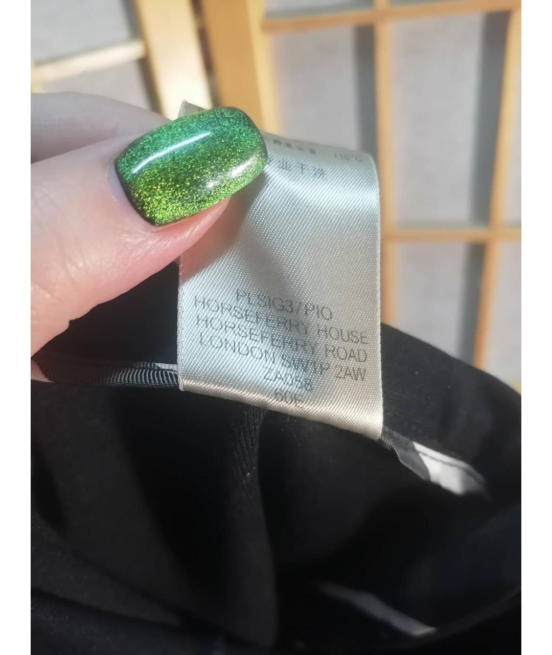 BURBERRY Черные вискозные брюки узкие, фото 6