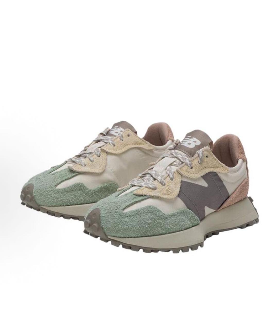 NEW BALANCE Бежевые замшевые кроссовки, фото 2