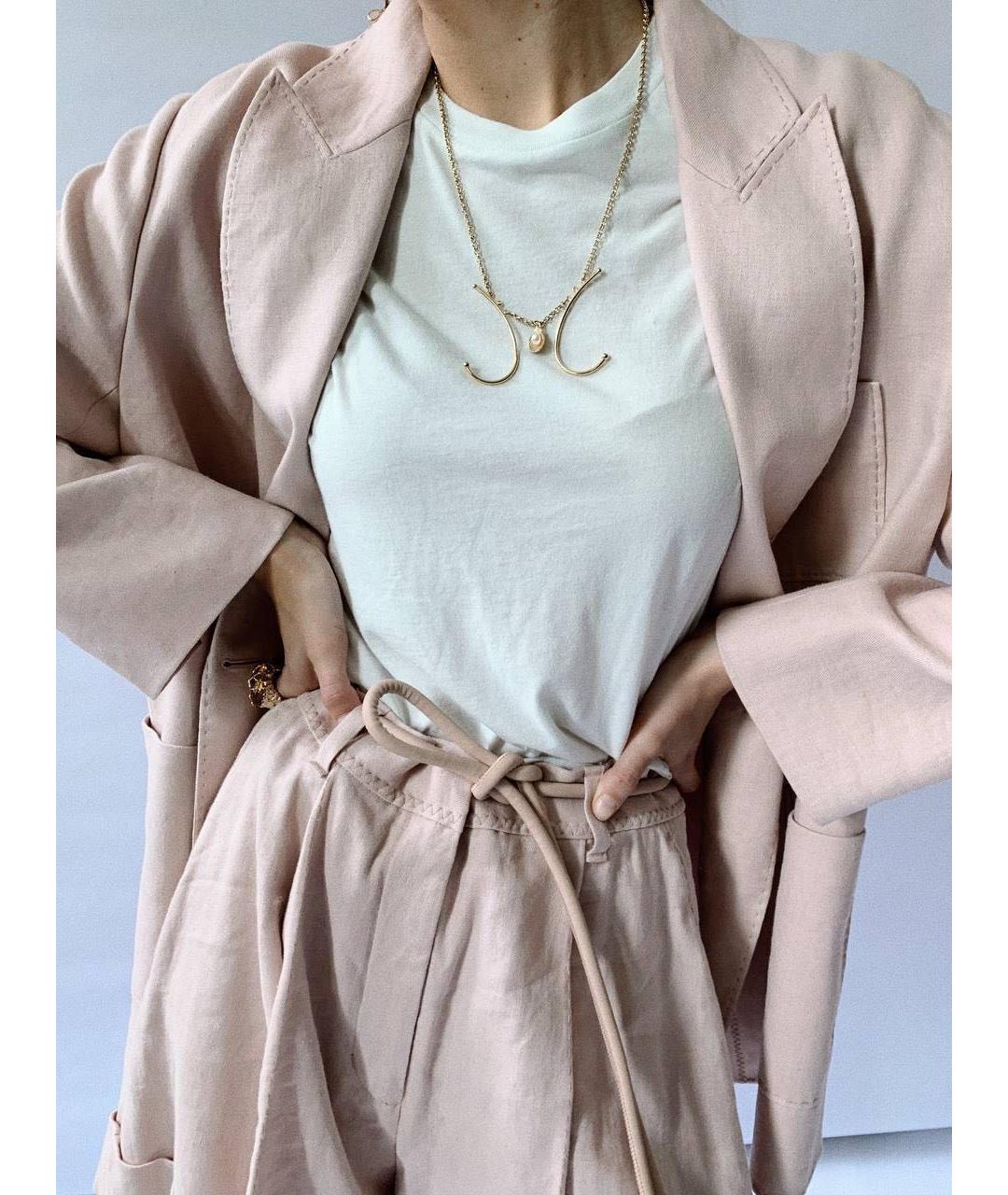 ZIMMERMANN Розовые хлопковые шорты, фото 3