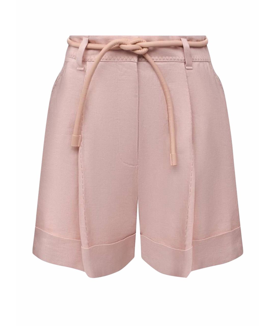 ZIMMERMANN Розовые хлопковые шорты, фото 4
