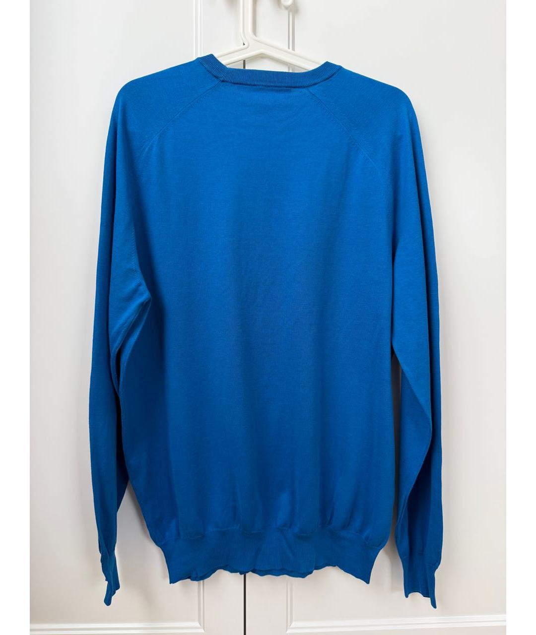 LOUIS VUITTON Голубая хлопковая водолазка, фото 2