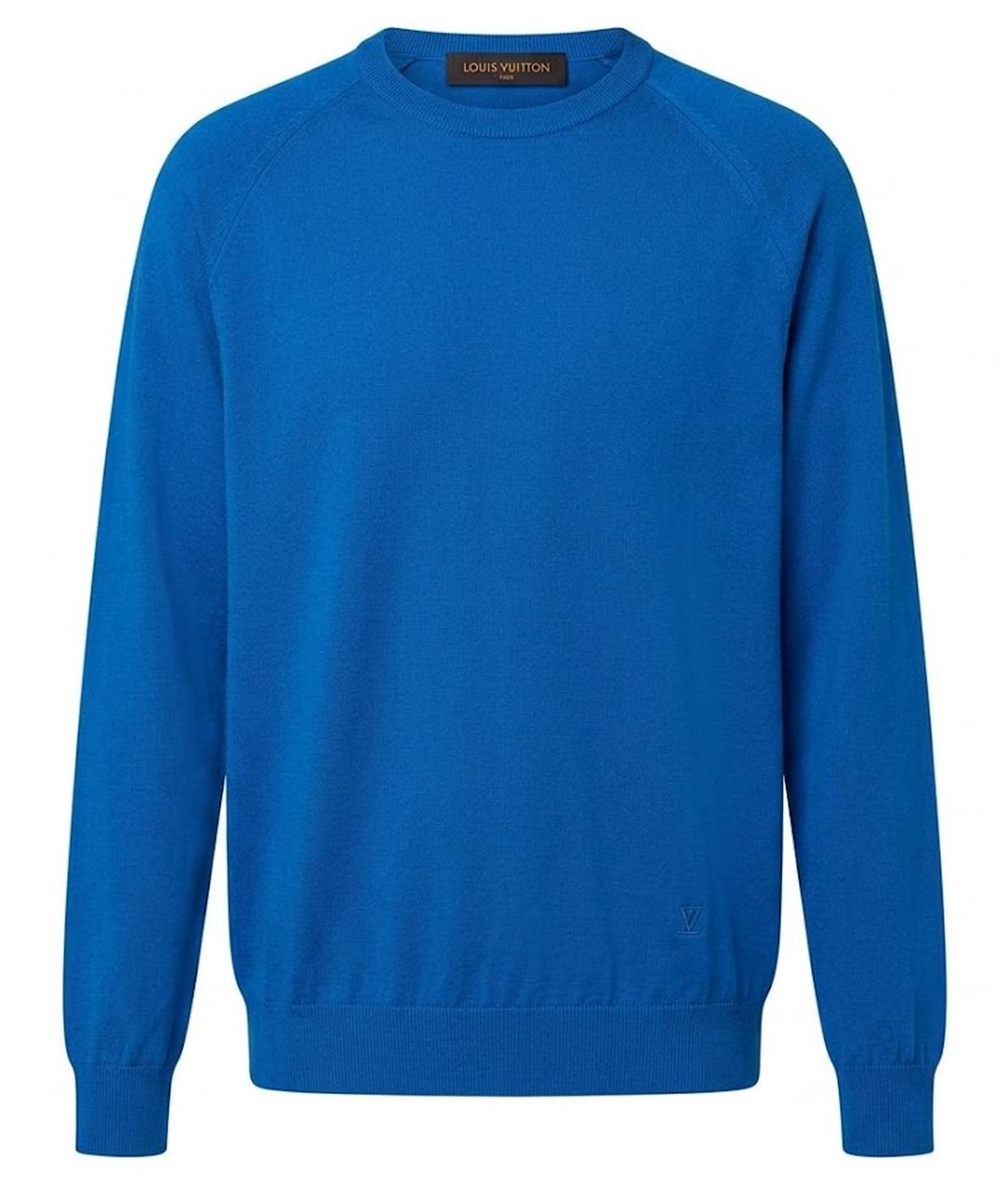 LOUIS VUITTON Голубая хлопковая водолазка, фото 1