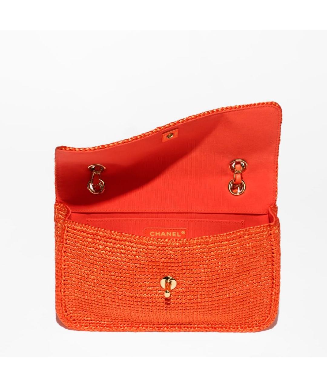 CHANEL Оранжевая сумка через плечо, фото 3