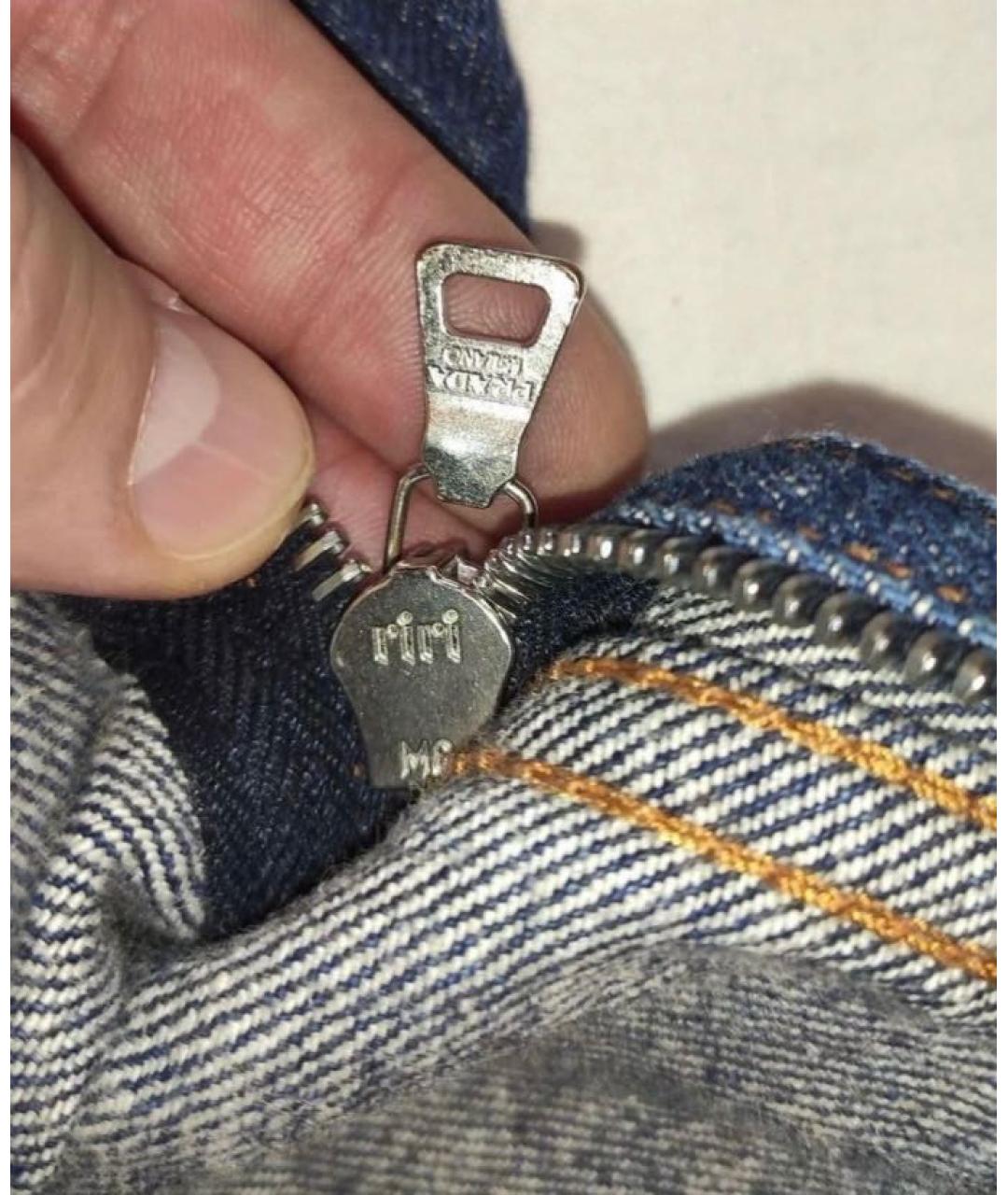 PRADA Синяя деним куртка, фото 5