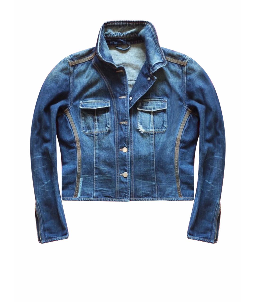 PRADA Синяя деним куртка, фото 1