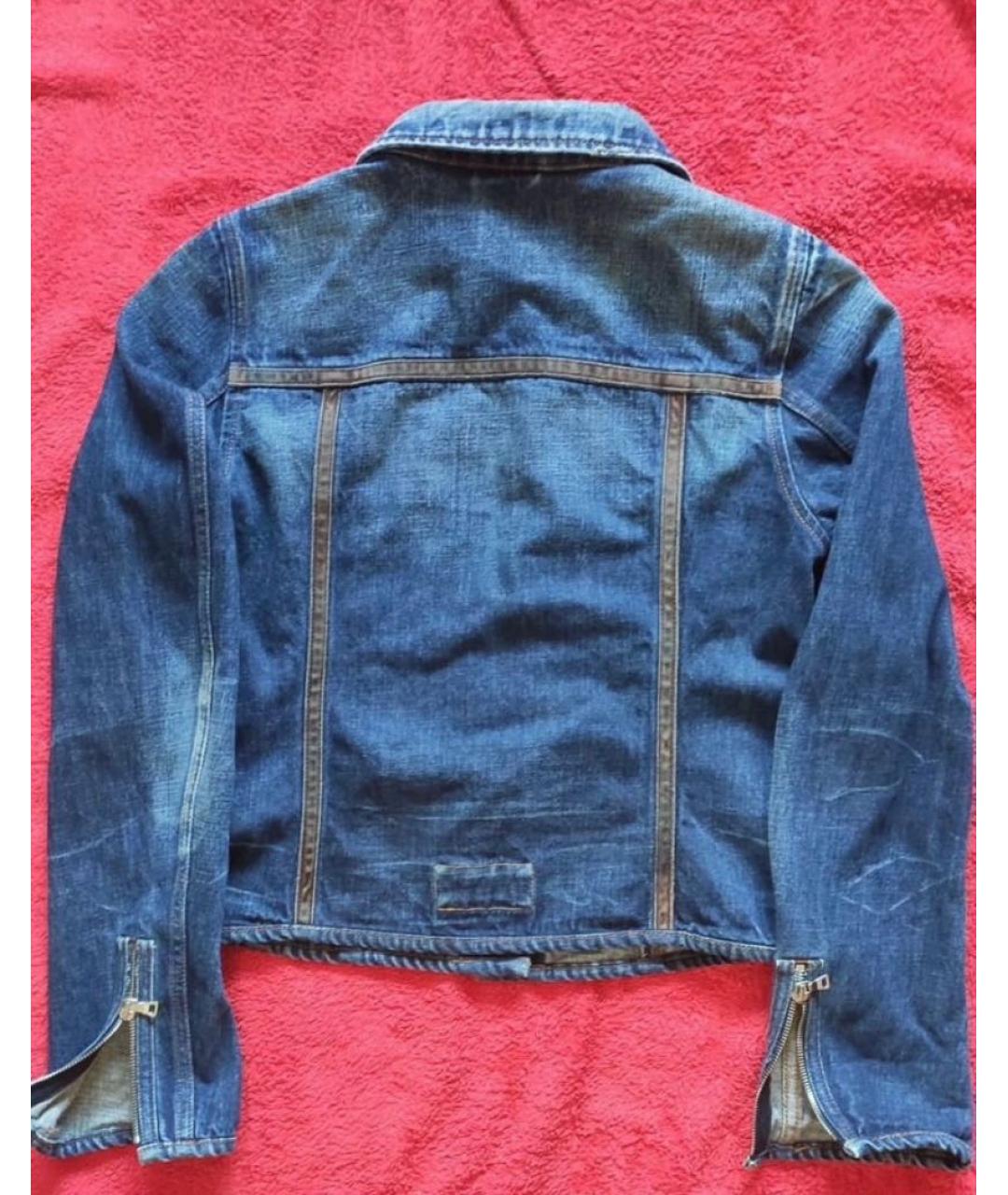 PRADA Синяя деним куртка, фото 3