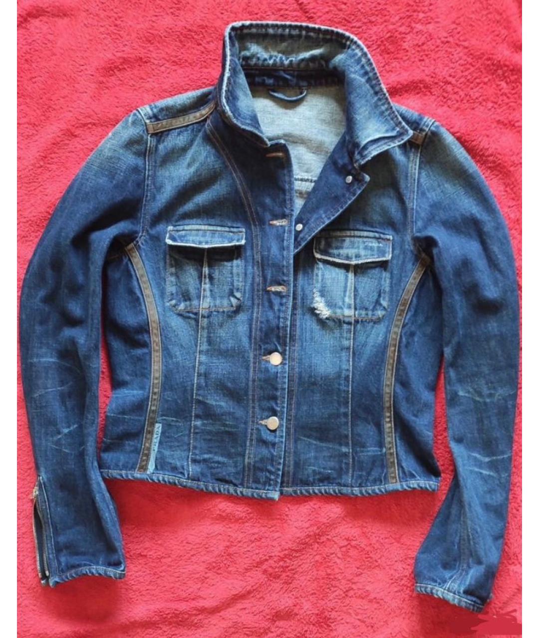 PRADA Синяя деним куртка, фото 7